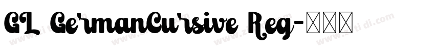 GL GermanCursive Reg字体转换